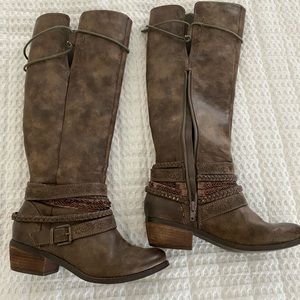 Western style riding boots
